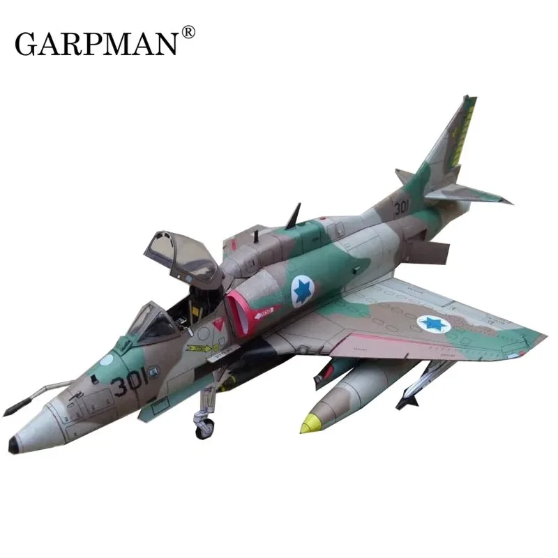 

A-4N Eagle Fighter 3D Fighter with Grey Board Paper Model DIY