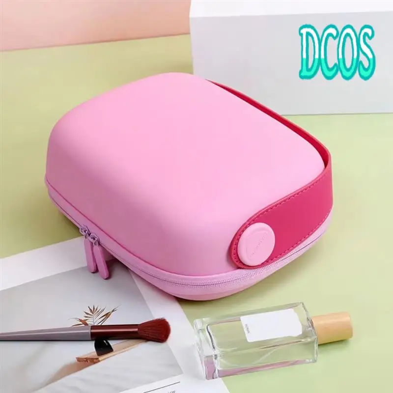 

DCOS-Large-Capacity Waterproof Makeup Case - Cosmetic Bag With Handle, Square Wash Storage Pouch For Bathroom Essentials
