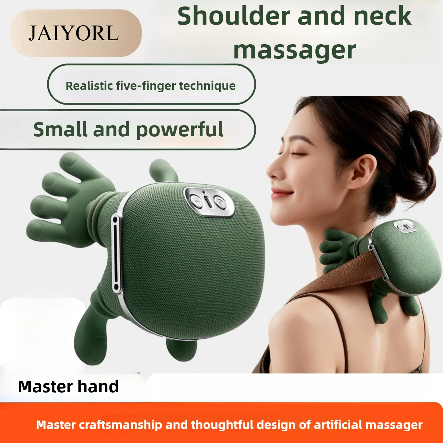 

Portable Massage Shawl Type c Charge with Heat Kneading Shoulder and Neck Massager Cervical Simulation Human Hand Massage Neck