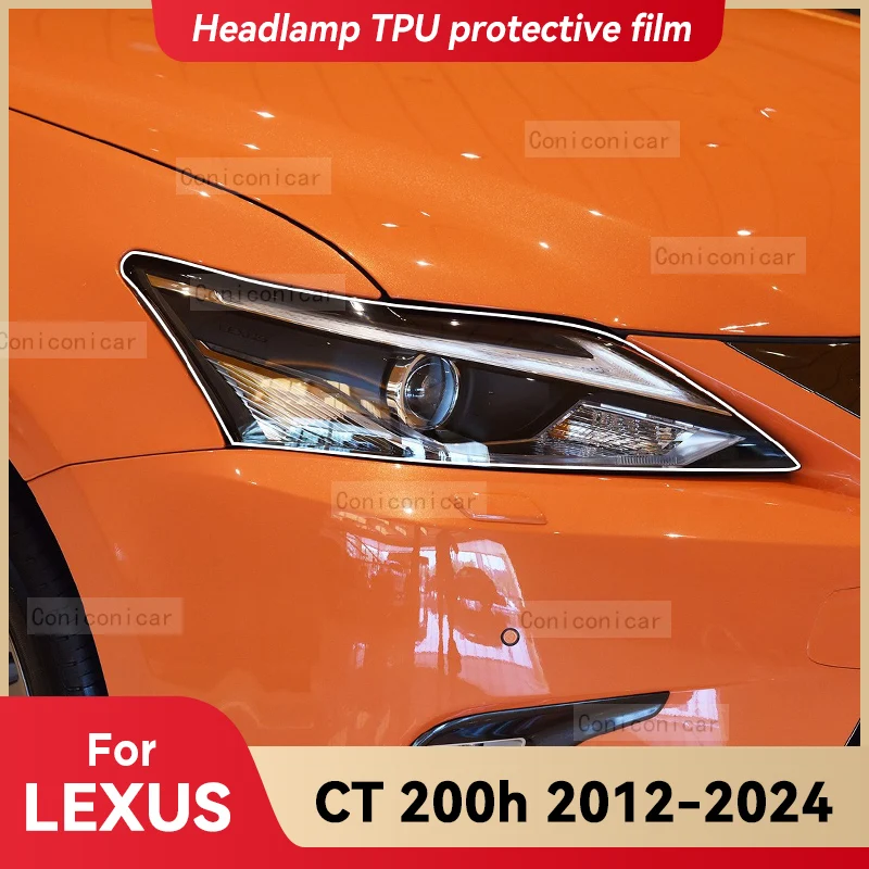 

Для LEXUS CT 200h 2012-2024 автомобильные фары прозрачная защитная пленка из ТПУ передняя световая наклейка с изменением цвета
