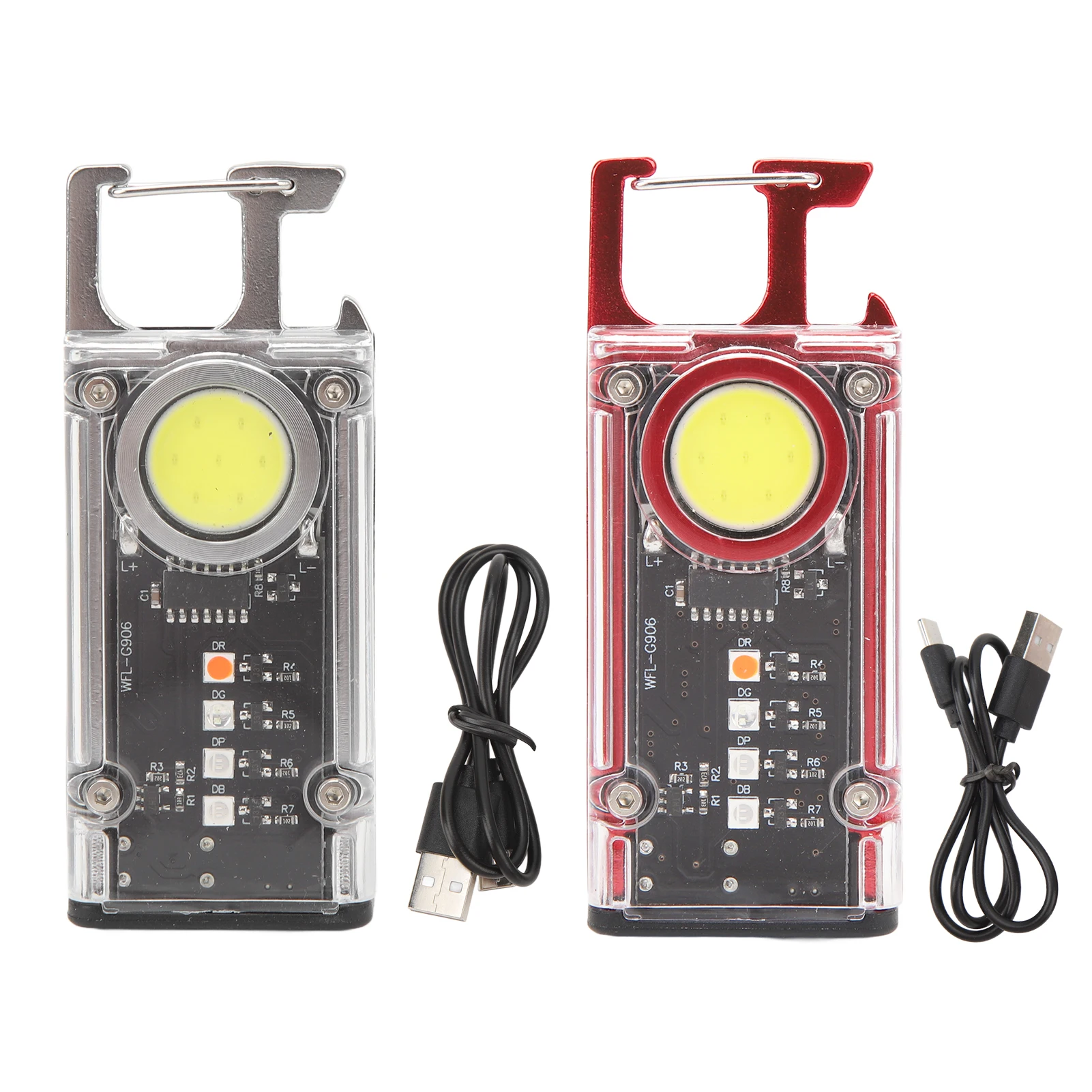 Tragbare LED-Taschenlampe, 500 lm, tragbare Mini-LED-Taschenlampe, verstellbare magnetische Saugflaschenöffnerfunktion, ABS für den Außenbereich