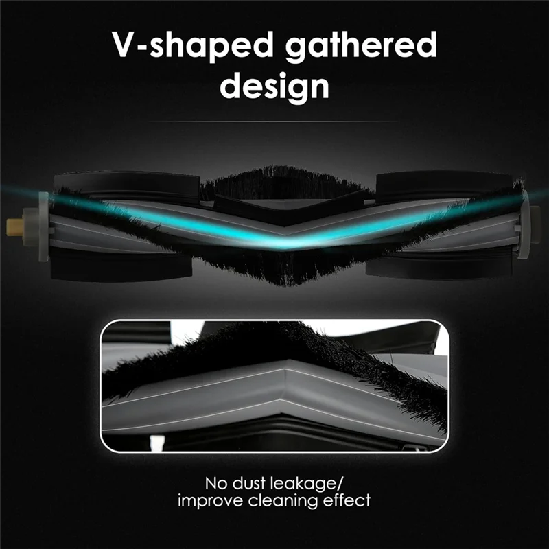 Brosse à rouleau WHYY-4PCS pour ECOVACS DEEBOT X1/X1 Omni/X1 Turbo/X1 PRO Omni/T10/T10 Omni/T10 Plus/T20/T20 Omni, pièces pour aspirateur