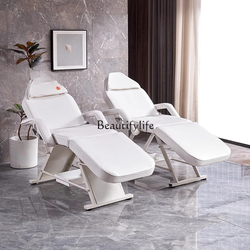 Multifunctional Recliner Tattoo Embroidery Beauty Massage Foldable Lifting Special Eyebrow Tattoo Eyelash Bed