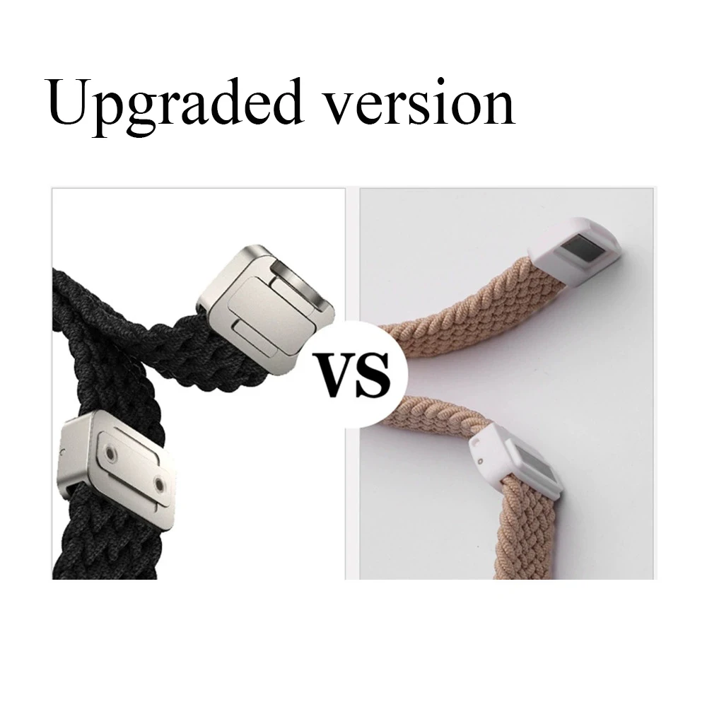 20mm 22mm Magnetic Bracelet for Samsung Galaxy Watch 7/6/Classic/5/4/3 Braided Loop Nylon Strap for Huawei Watch 4/3/GT 5 4 Band