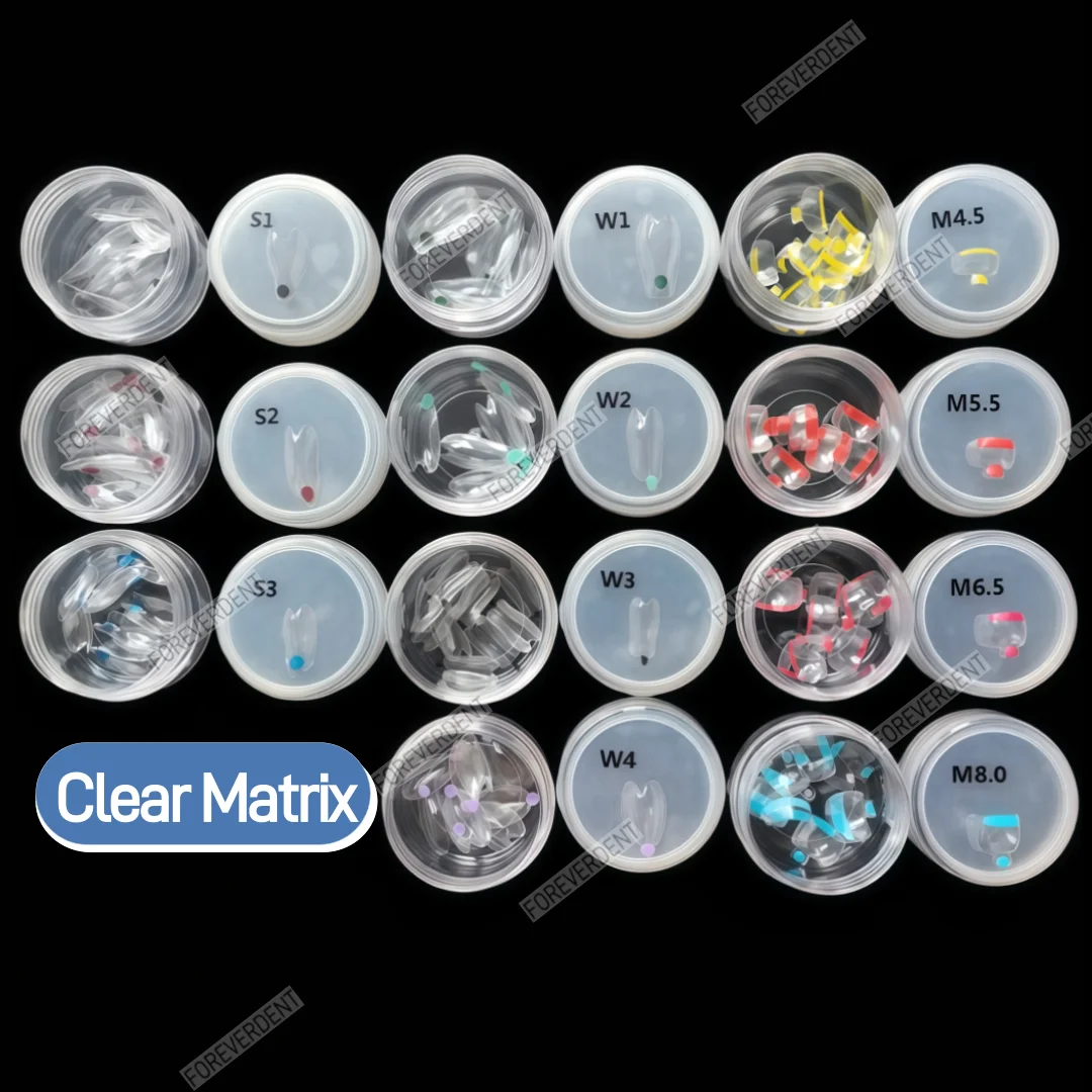 

Dental Clear Matrix Anterior Posterior Fits Bioclear BT Matrices Transparent Bow Black Triangle Matrice Class Restoration