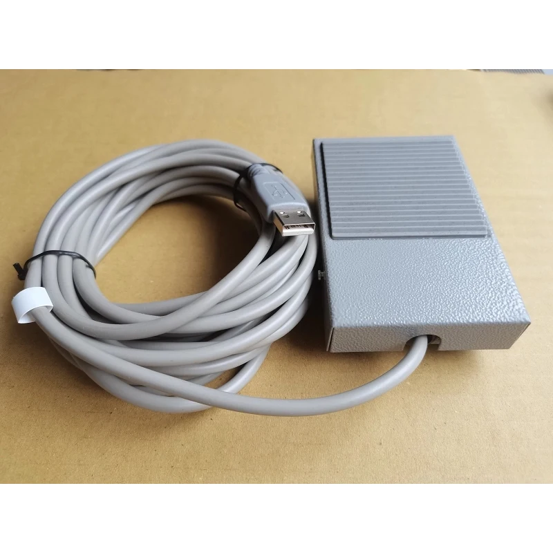 USB Interface Metal Foot Switch With Chip Injection Molding Head,Sturdy and Compact,Custom Key Value for Medical PACS