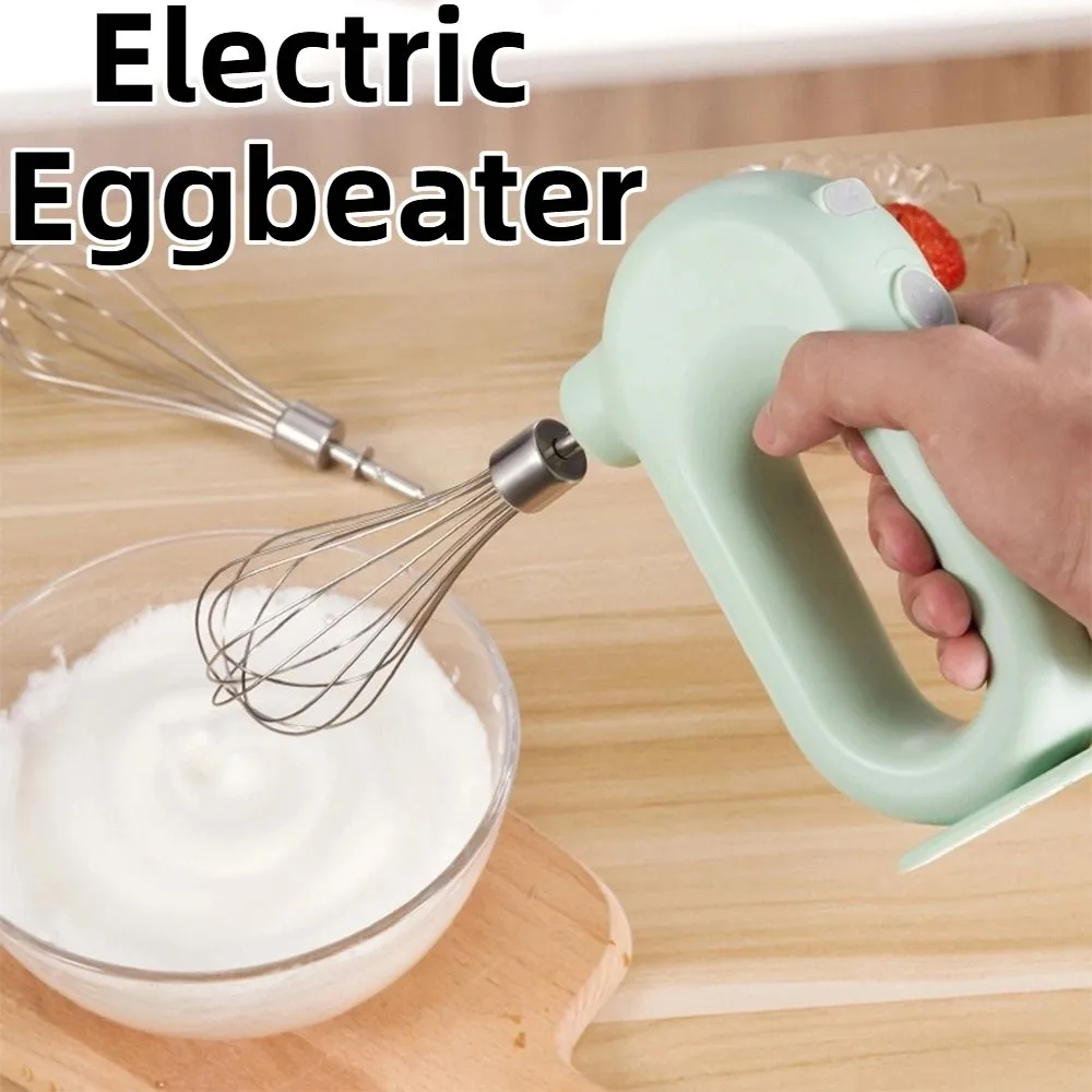 

Portable Electric Eggbeater Handheld Quick Charging Electric Hand Mixer USB Charge Adjustable Gears Mini Egg Beater Household