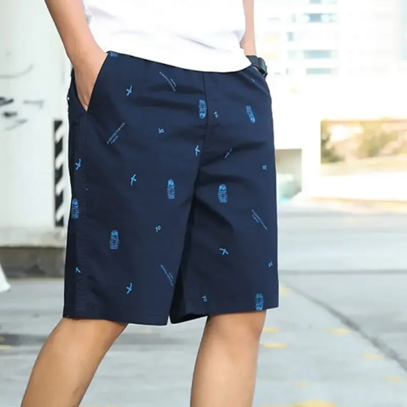 

Мужские короткие брюки с карманами, мешковатые свободные широкие домашние шорты с цветочным принтом для мужчин, новые дизайнерские модные ледяные шорты
