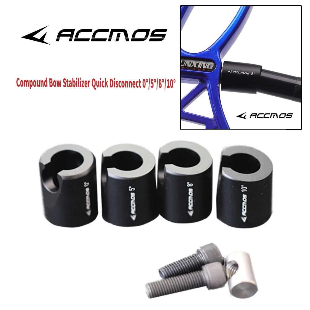 Адаптер быстроразъемного стабилизатора лука для стрельбы из лука 0 ° /5 ° /8 ° /10 ° Стабилизаторы балансировочного стержня для аксессуаров для стрельбы из лука Адаптер быстроразъемного стабилизатора лука для стрельбы из лука 0 ° /5 ° /8 ° /10 ° Стабилизаторы балансировочного стержня для аксессуаров для стрельбы из лука