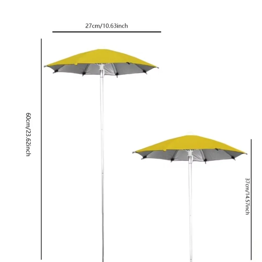 Waterproof Plant Umbrella Adjustable Height Stainless Steel Plants Shade Cover Sun Protection Umbrella Ground Stake Plant