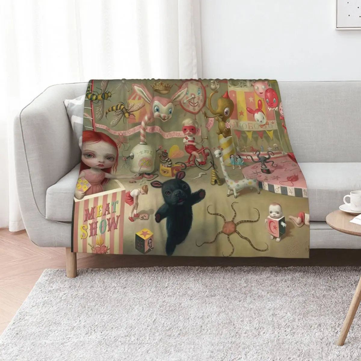 Mark Magic Circus Throw Blanket Luxury St Decorative Sofas Summer Beddings Sofas for winter christmas decoration Blankets