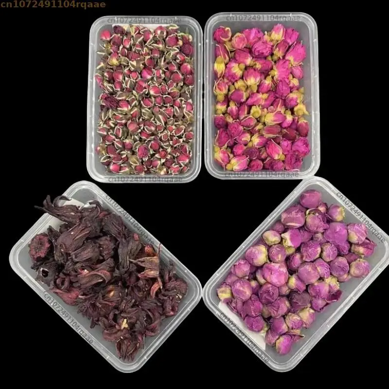 1 Box Top Roselle Natural Potpourri Dried Flowers For Beauty Skin Care Material Homemade Women Perfume Soap Candle Making