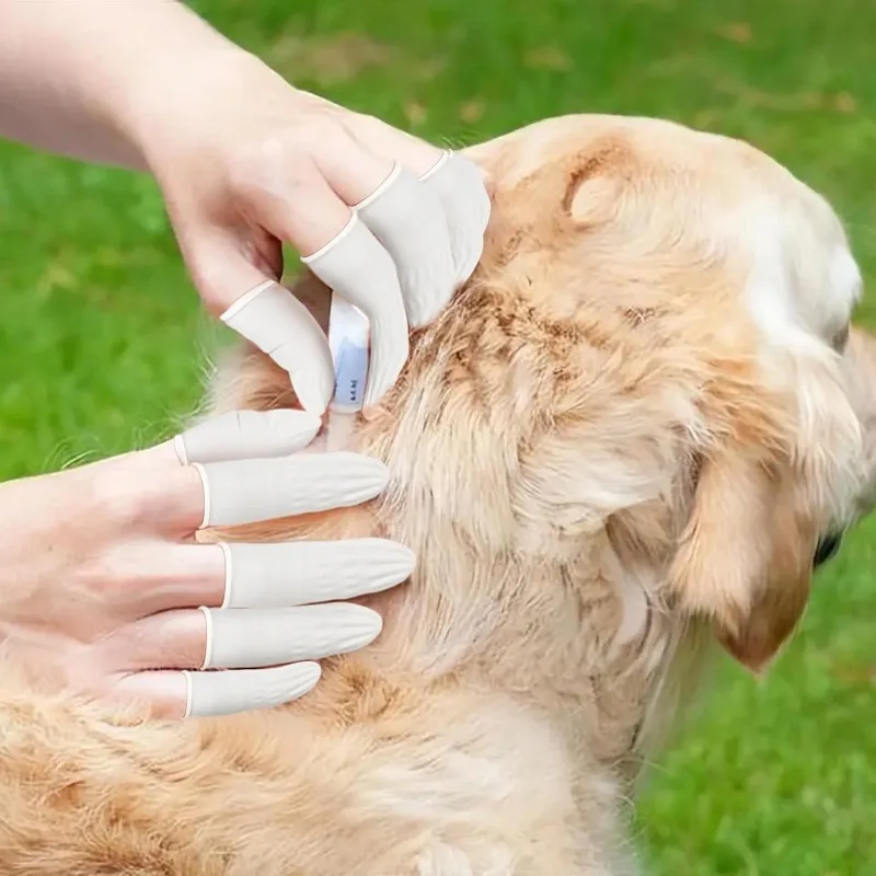 100/200/300PCS Culle per dita usa e getta Vari colori in lattice per uso domestico Antiscivolo Pulizia Culle per dita Strumenti per tatuaggi per capelli per unghie