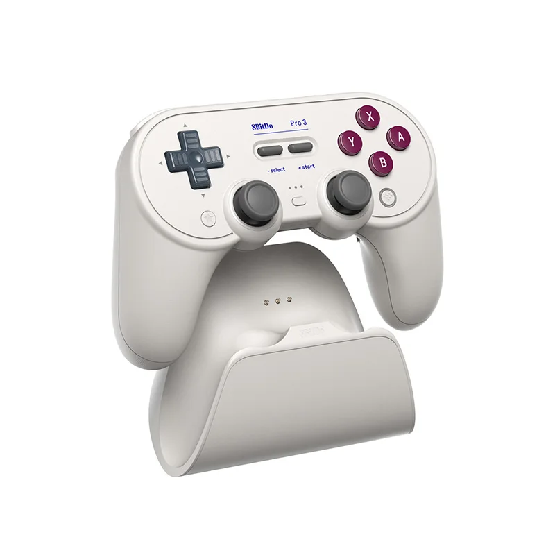 8BitDo Pro 3 draadloze gamingcontroller voor Switch 1/2 Windows, Apple, met TMR-joysticks, schakelbare triggers, verwisselbare knop