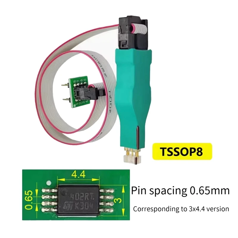 TSSOP8 Burning Cable Probe PCB Chip Burning Test Fixture Probe Download Programming Burn Write Cable-ABWO