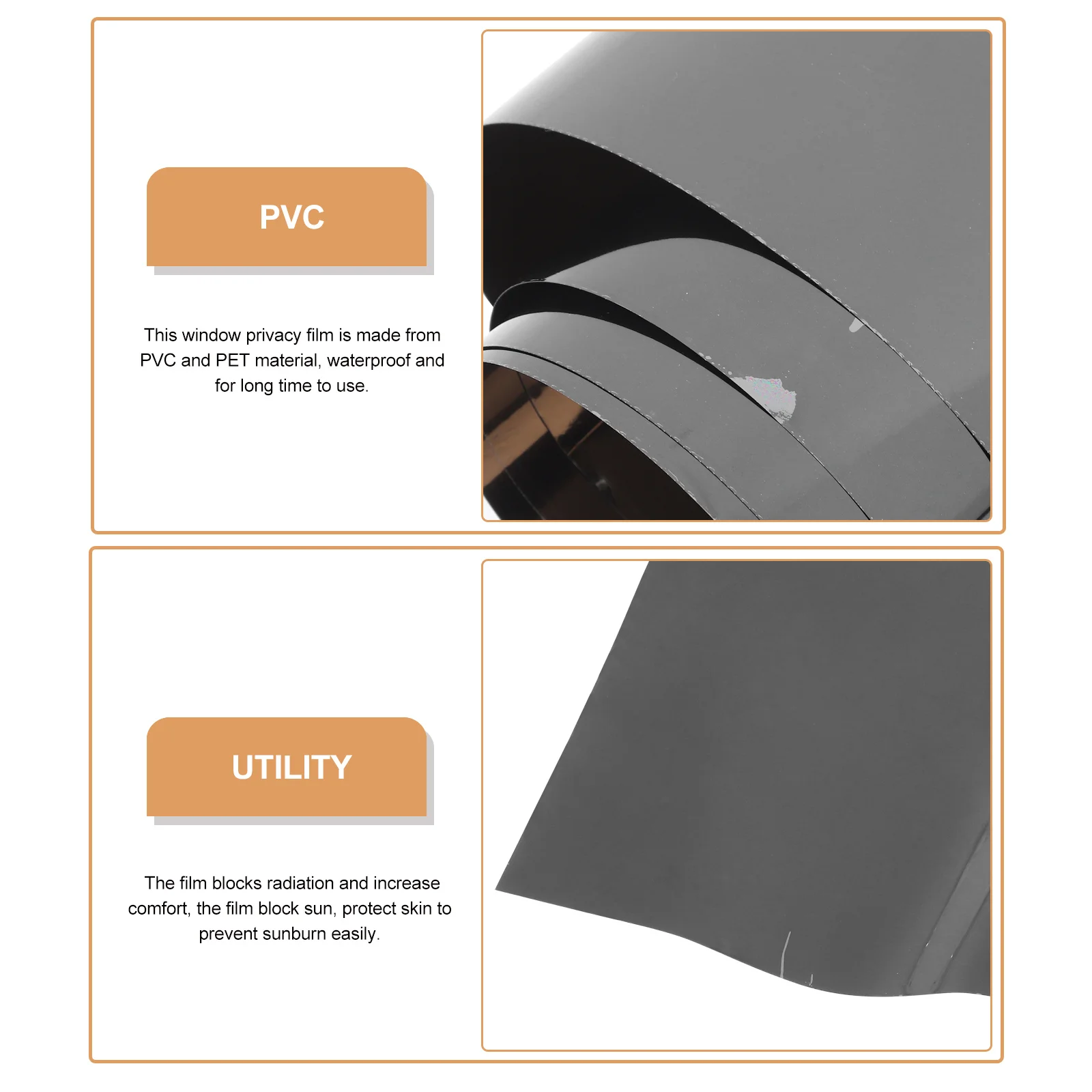 Pellicola per finestre per privacy Specchio unidirezionale Colorante Blocco solare Protezione UV Pellicola per privacy per finestre Adesivo in vetro