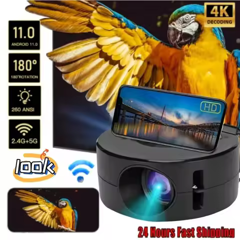 YT200 Projector Home Low Noise LCD Mini Portable Children's Wireless Mobile Phone Same Screen Projection Projector