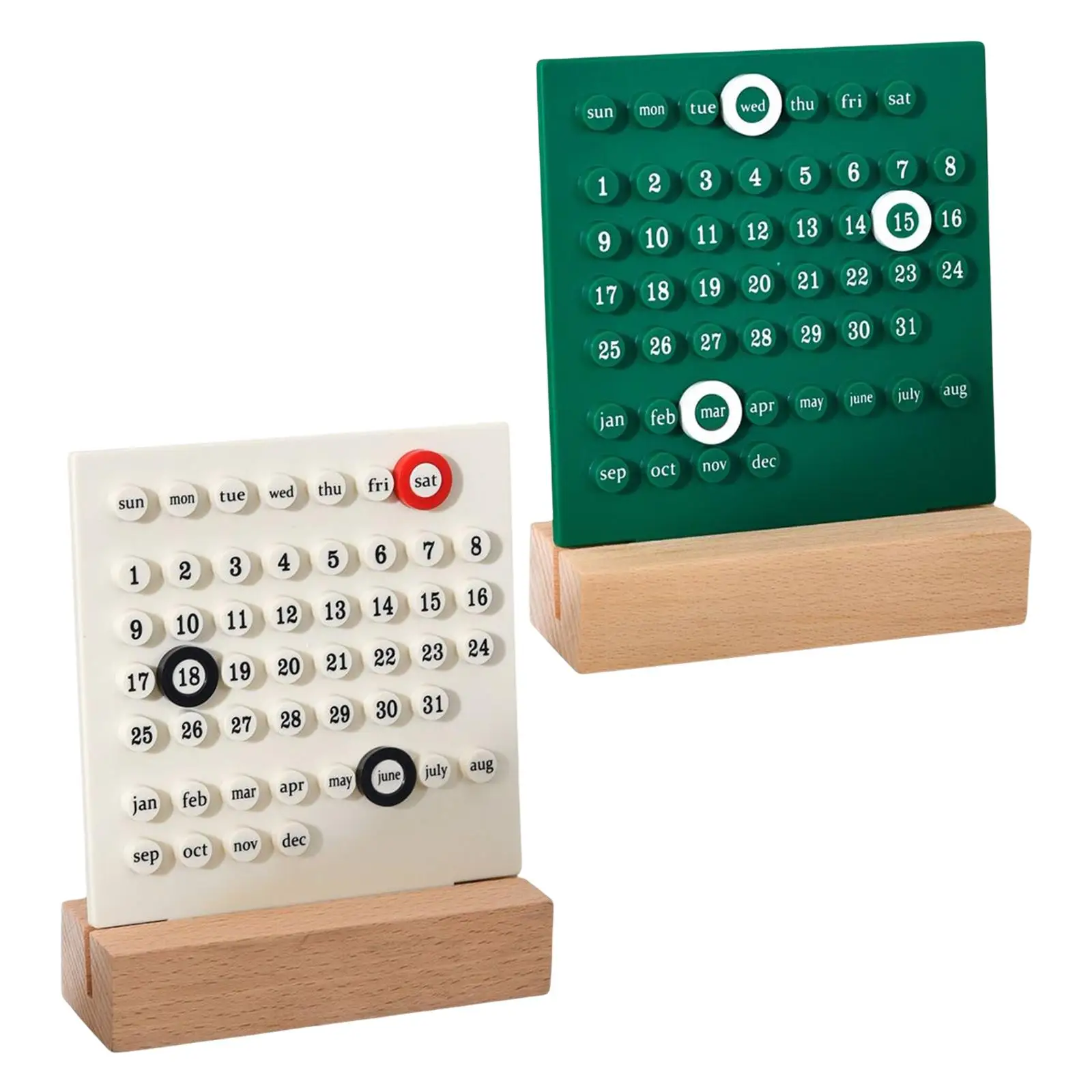 

Wooden desk calendars, ornaments, office diaries, accessories for children's