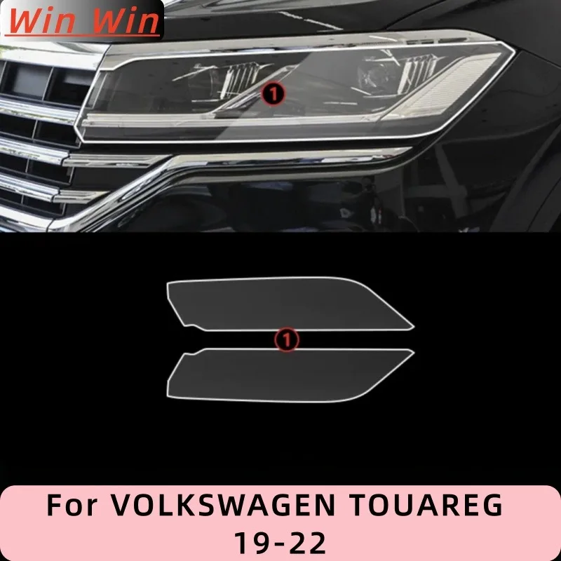 

For VOLKSWAGEN TOUAREG 19-22 TPU Transparent Headlight Protective Film, Headlight Protection,Film Modification