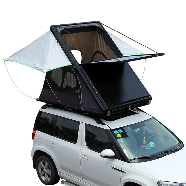 Roof Tent with skylights Pickup truck MPV off Road Light Weight Hard Shell Roof Top Tent Car Truck Camping Top Auto Tentcustom