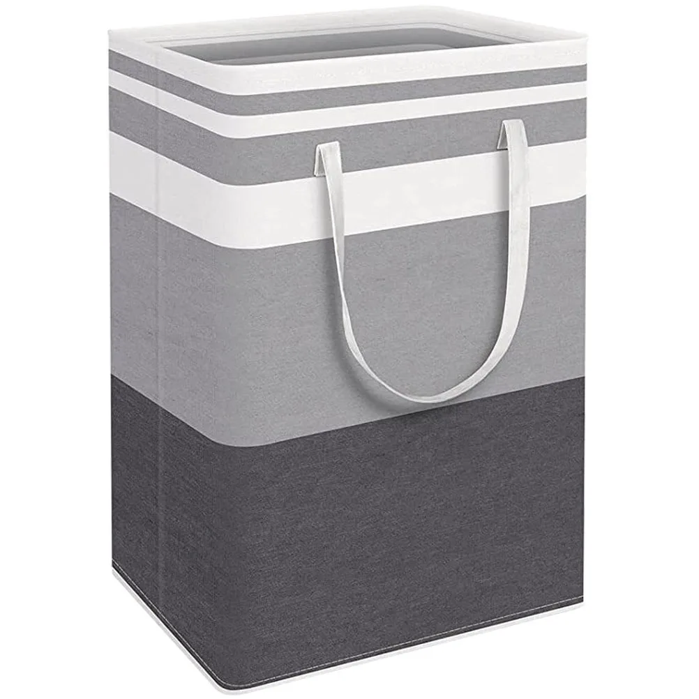 

Laundry Basket Foldable Oxford Cloth Organizer Handles Stable Frame Design Foldable Storage Pouch Household Dirty