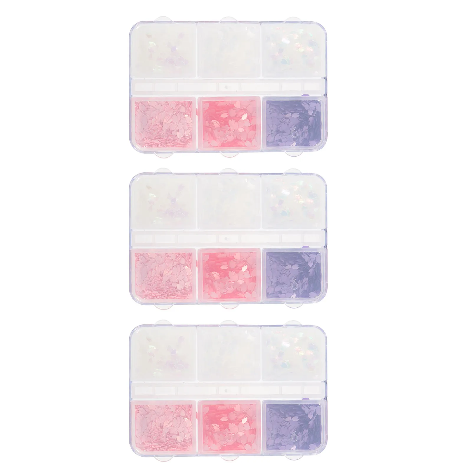 

3 Boxes Nail Glitter Sequins for DIY Manicure Decors Exquisite Nail Art Glitters Shining Pieces Makeup DIY Sequins