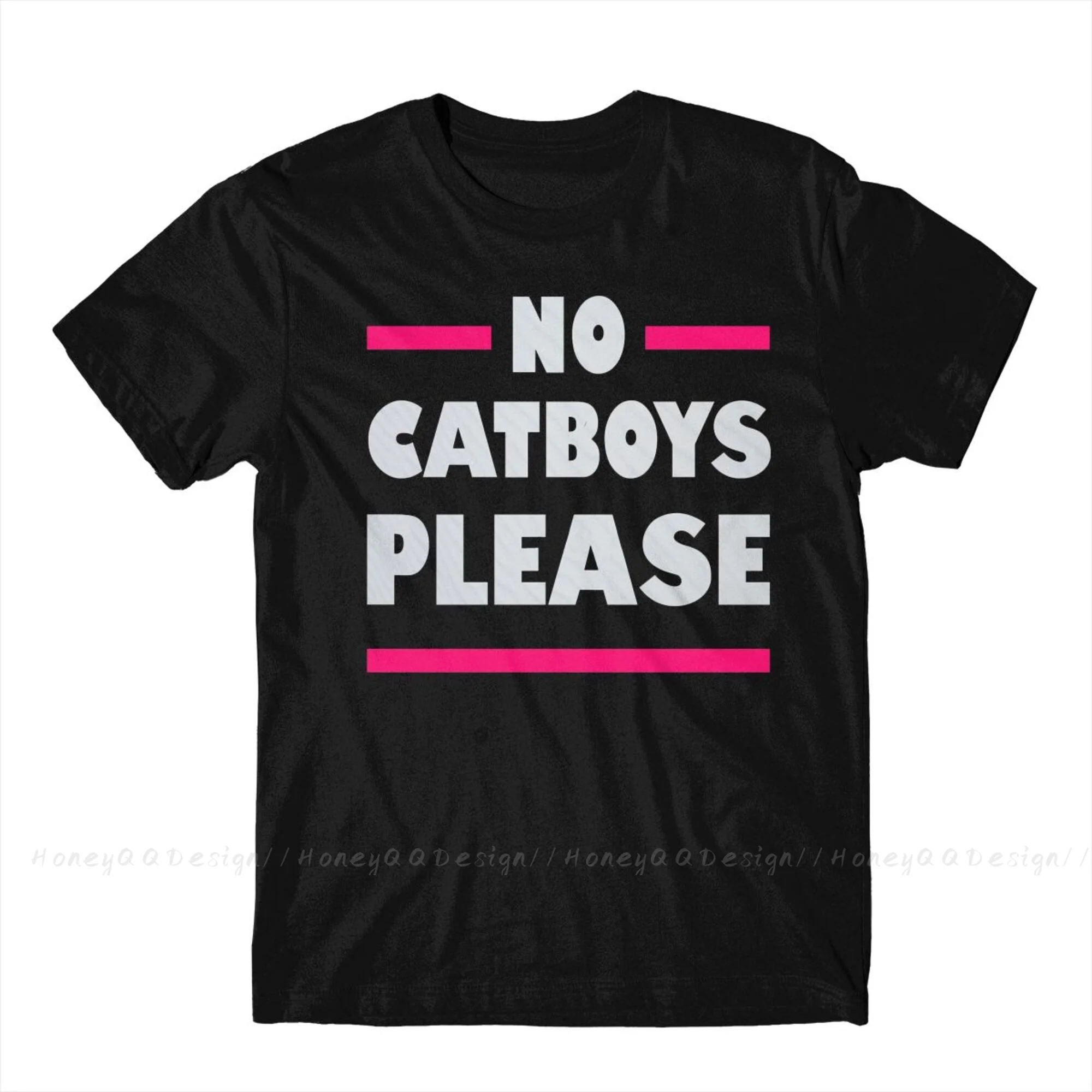 No Catboys Beyond This Point Fashion TShirt I AM A MOM AGAINST CAT BOYS Cotton Shirt Men Unisex T-Shirt Oversize Adult Plus Size