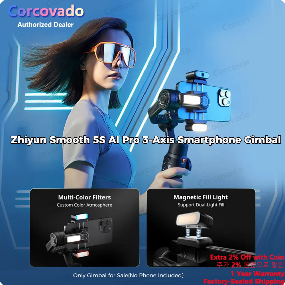 ZHIYUN Smooth 5S AI 3-Axis Smartphone Gimbal product image from NOVA18