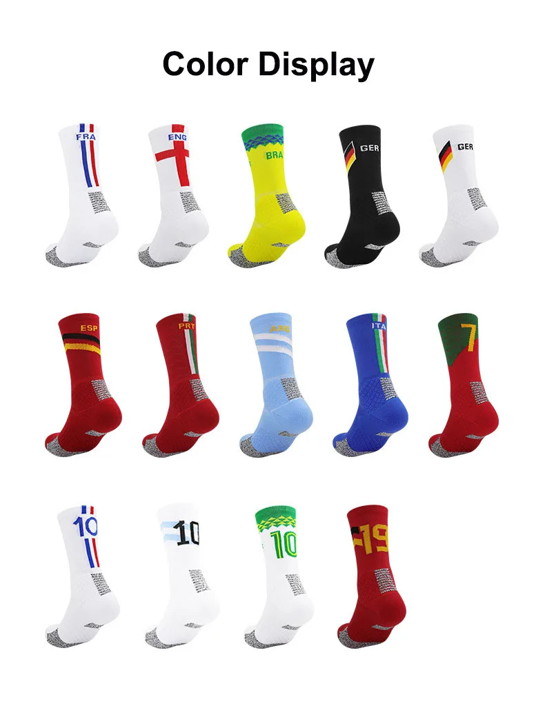 Calcetines de fútbol transpirables para hombres, mujeres y adolescentes