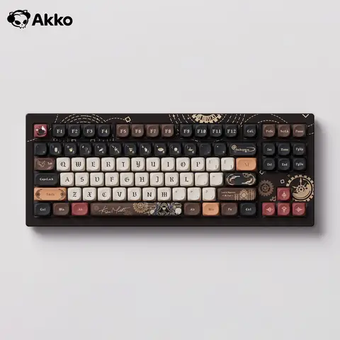 Akko 5087B V3 Wireless Mechanical Keyboard 80% TKL Layout RGB Hot-swappable Tri-mode Custom Gaming Keyboard Gasket Structure
