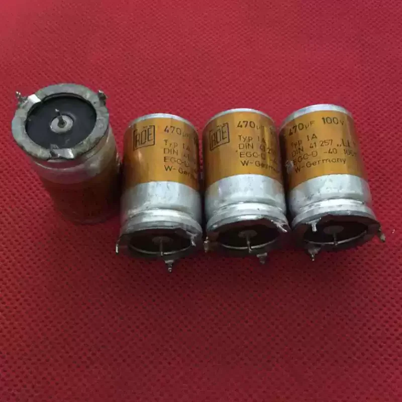 

10-100pcs German ROE DIN41257 series 100V 470UF fever gallbladder machine cathode direct insertion electrolytic capacitor