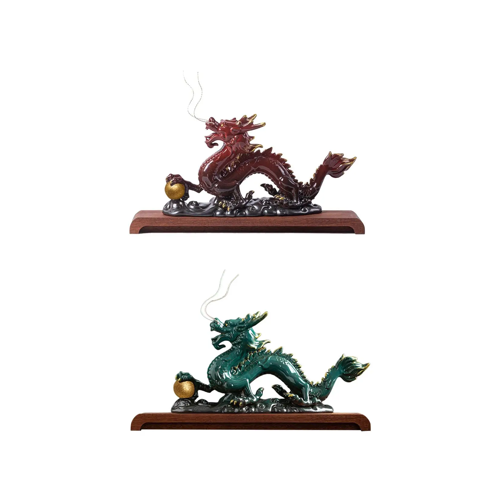 

Feng Shui Dragon Statue Tabletop Decoration Decorative Ornament Chinese Dragon Sculpture Desktop Figurine for Office,Cabinet