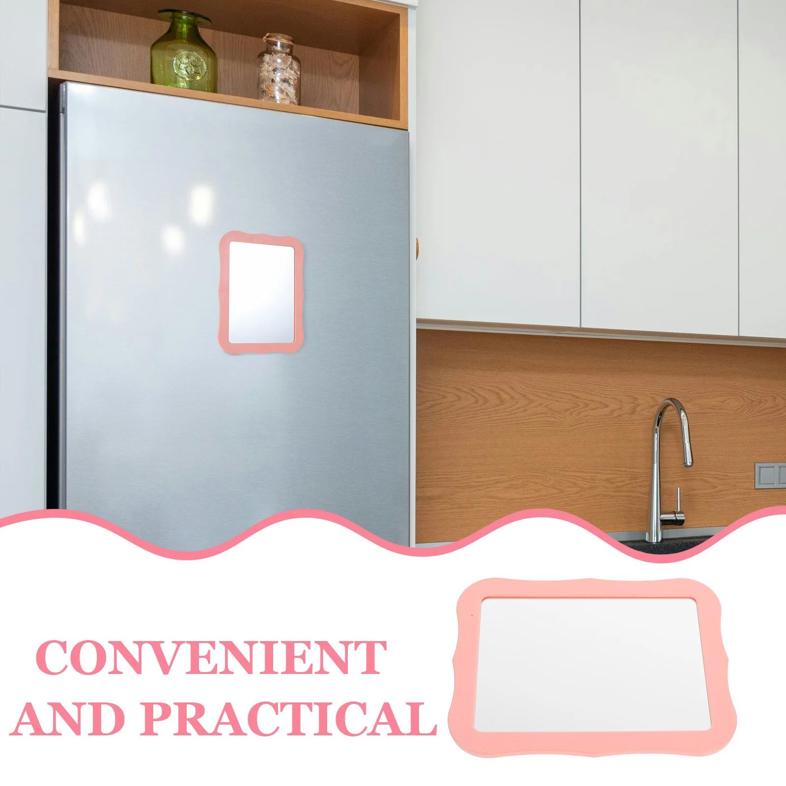 コンパクトな5.3x6.9インチの磁気メイクアップミラー、ロッカー、冷蔵庫、ツールボックスに強力に固定、寮、バスルーム、旅行に持ち運びが簡単