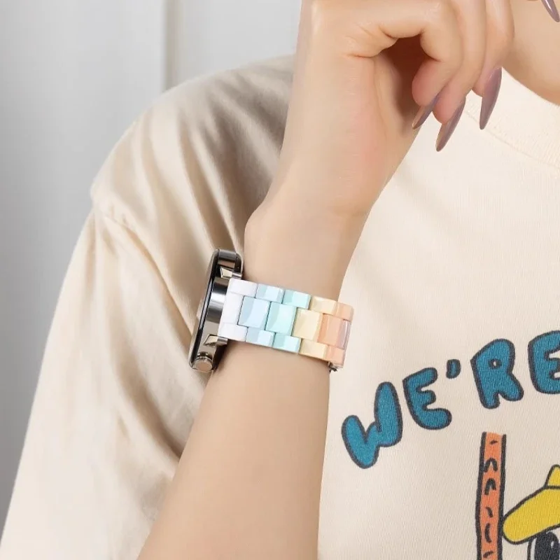 20 مللي متر قوس قزح حزام لساعة سامسونج جالاكسي 7/6/5/4/أكتيف 2 40 مللي متر 44 مللي متر Correa النساء سوار ل Amazfit GTS 2-2e-2mini-3 #4