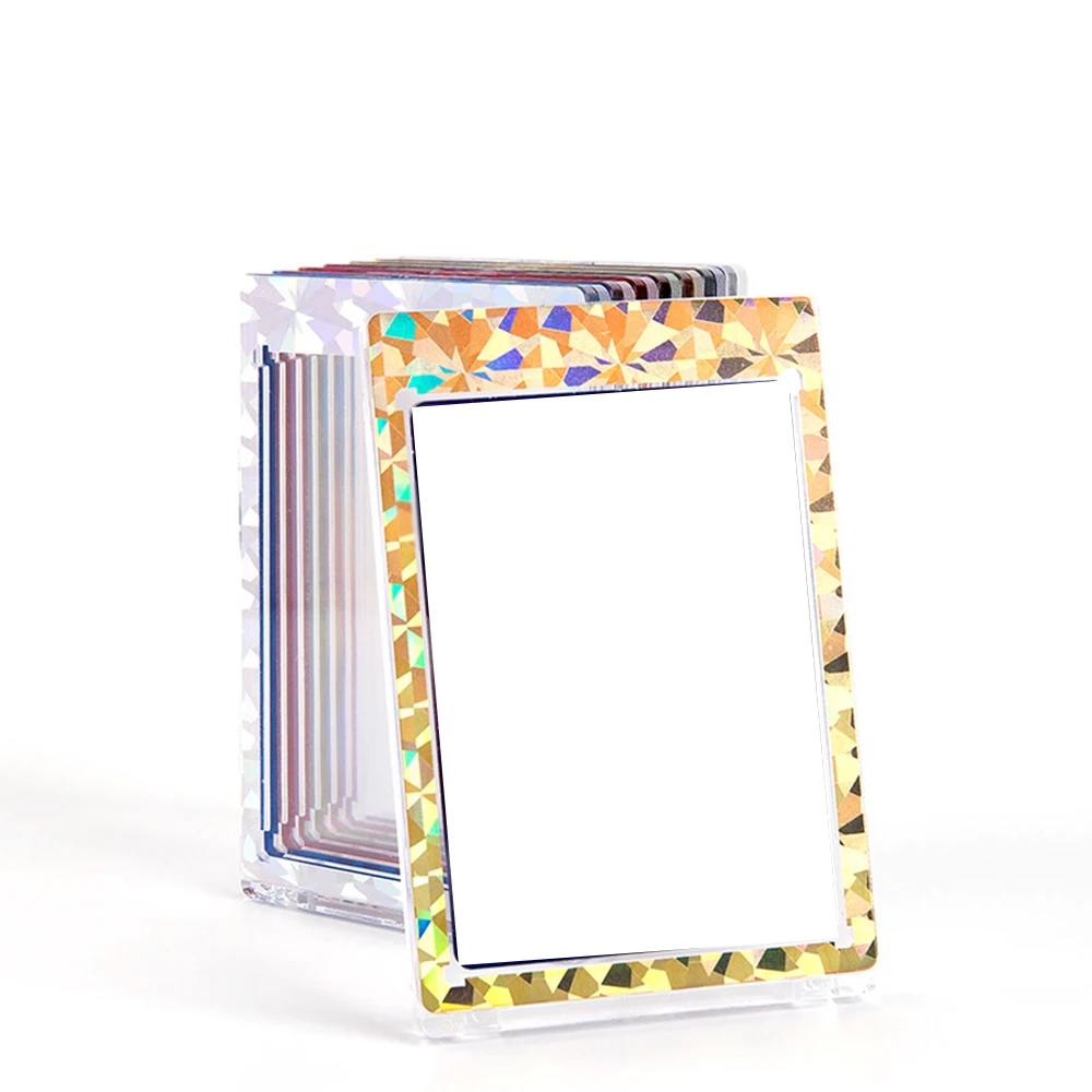 35PT Holographic Ice-Crack Magnetic Card Brick Hard Protective Display Case for Collectible Trading Cards Gifts