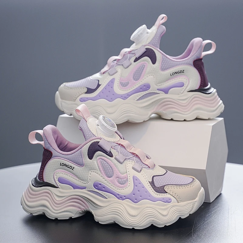 

Autumn Children Shoes Design Girls Sneaker Chunky Style Kids School Casual Sneaker 4 To 10 Years Platform Sports Girls Shoes