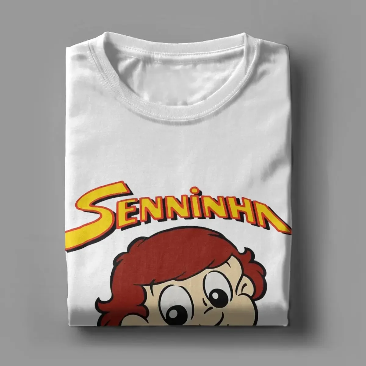 Senninha Ayrton Senna Cartoon Accessories Crew Neck Shirt Women Short Sleeve Graphic Print Clothes Graphic T Shirts  Y2k Top