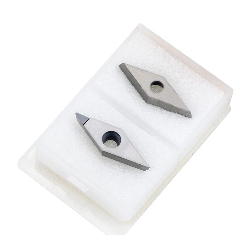KLFLAN PCD CBN VBGT Diamant-CNC-Einsätze für die Bearbeitung von Aluminium, Kupfer und Gusseisen mit hoher Härte, verwendet für CNC-Drehmaschinen