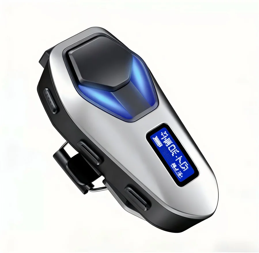 K12 Motorcycle Intercom Headset Helmet Waterproof BT Wireless intercommunicator For Riders Music Share With Flashlight
