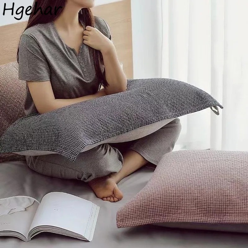 

Pillow Towel Bedroom Soft Breathable Skin-friendly Absorb Sweat Cotton Pillowcase Japan Style Household Bedding Home Textile