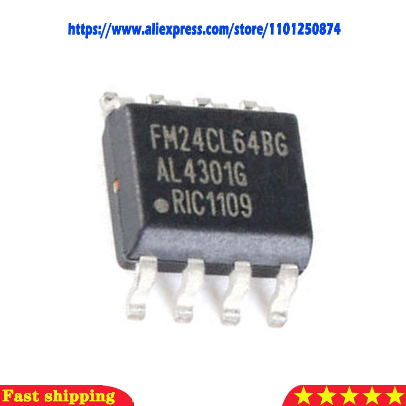 5pcs/lot FM24CL64B-GTR FM24CL64-G FM24CL64-S 24CL64 SOP-8 In Stock