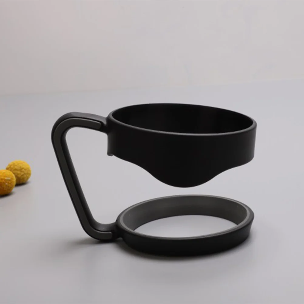 

30 Oz Tumbler Handle Eco-Friendly Recyclable Polypropylene Anti-Slip Comfortable Grip for Various Mugs and Cups Black