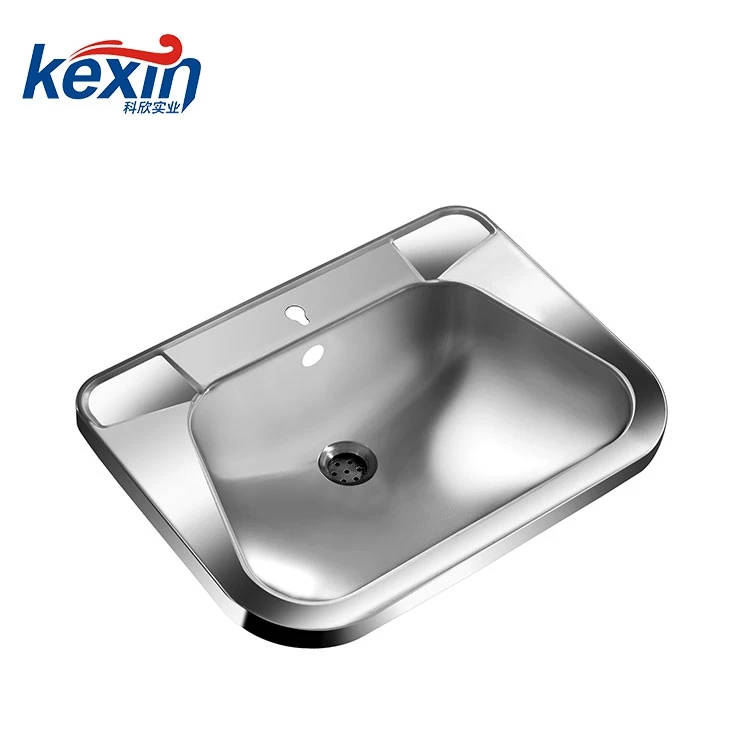 Factory Made Modern Hotel Public Restroom Stainless Steel Wash Trough Durable Low Price Toilet Hand Wash Basin