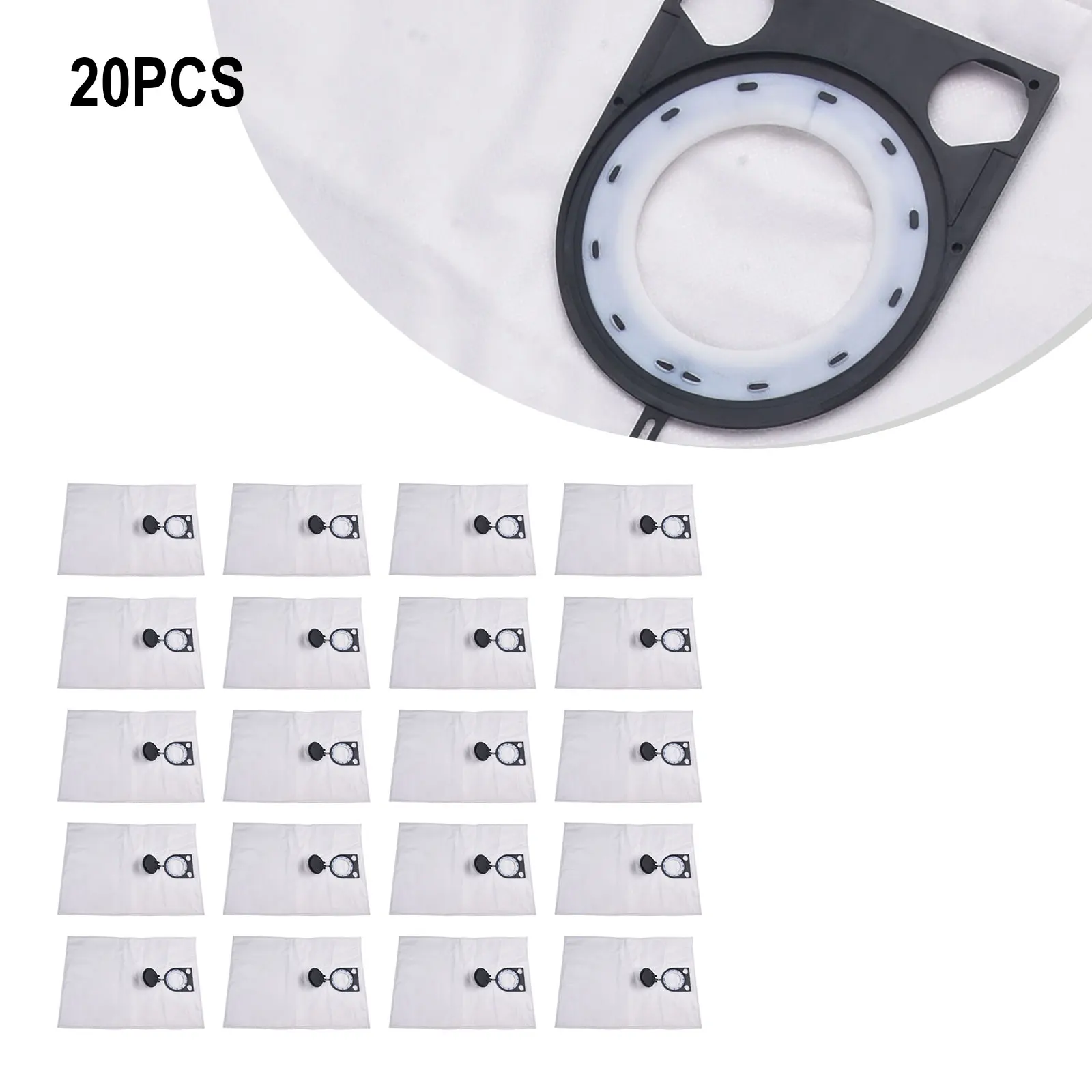 Get Rid of Dust and Dirt with 20 pieces Dust Bags for Bosch GAS 35 L SFC+  GAS 35 M AFC Robot Vacuum  Long lasting Performance