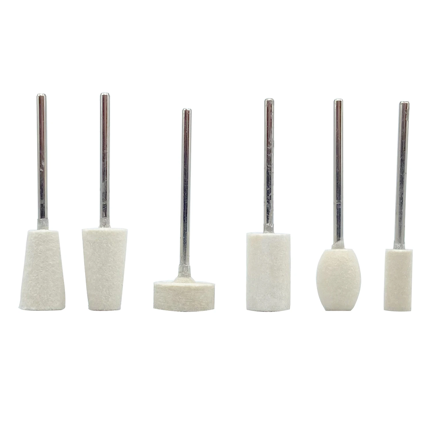 12Pcs/Box Dental Lab Grinding Buffing Wool Polishing Brush Grinder Brushes Felt Mounted Wheel Rotary Tool