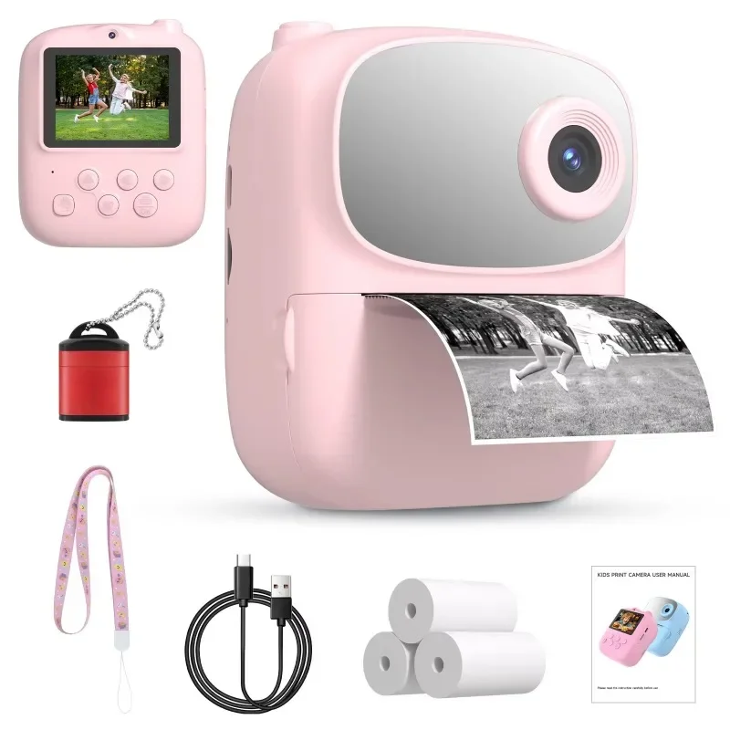 Children's Mini Instant Print Digital Camera CMOS Imaging Flash Small Photo