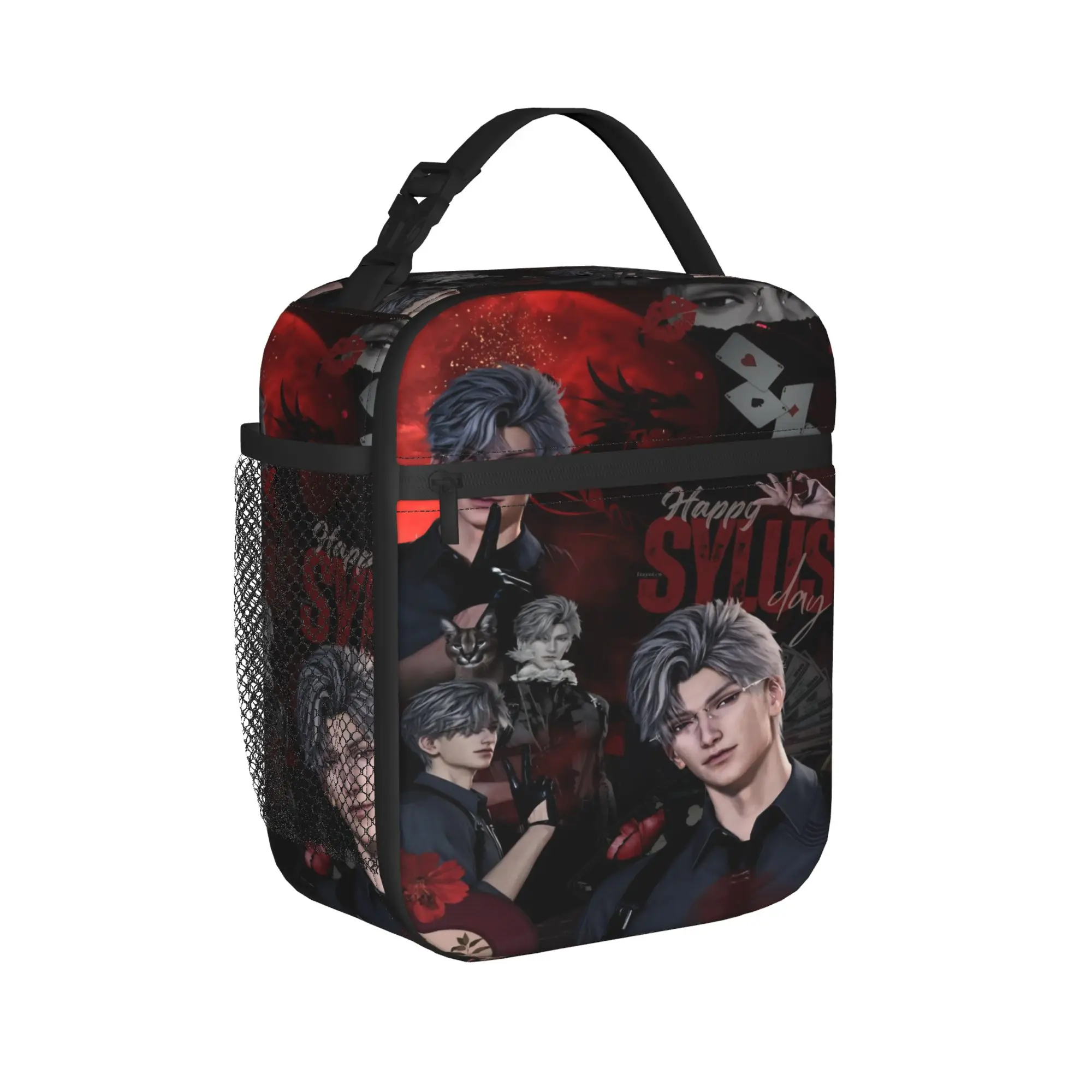 

Sylus My Boyfriend Insulated Lunch Bag Thermal Bag Lunch Container Love and Deepspace Game Tote Lunch Box Girl Boy Beach Travel