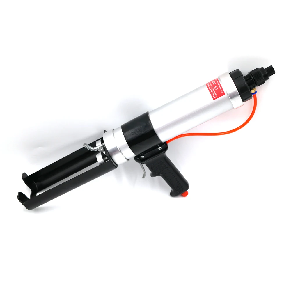 400ml 1:1 Professional Metal Air Dual Epoxy Gun Pneumatic Two Component Caulking Gun
