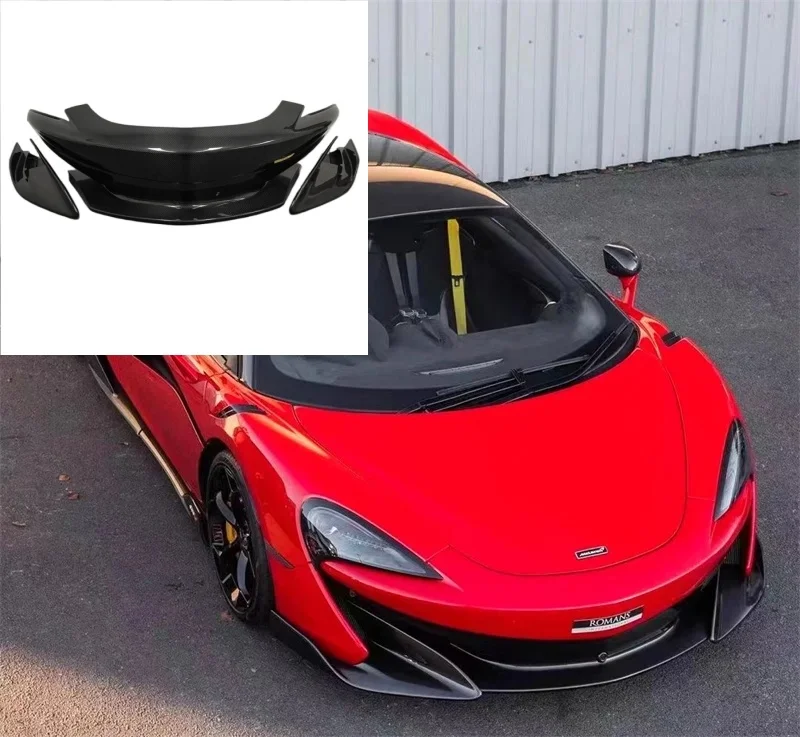 

Обновленный комплект кузова переднего бампера в стиле 600LT, полностью углеродное волокно для McLaren 540c 570 s 570gt 600LT, обновленные детали кузова