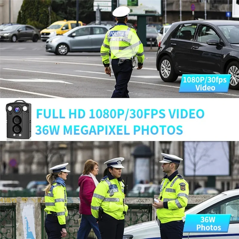 AAAEL-caméra corporelle numérique Vision nocturne petite caméra d'action caméscope Bodycam étanche